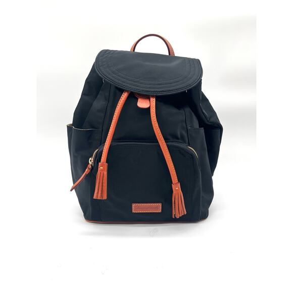 DOONEY & BOURKE Navy Blue Nylon Backpack, Leather Tassels main image 11